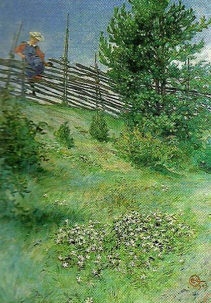 Carl Larsson flicka vid gardesgarden Germany oil painting art